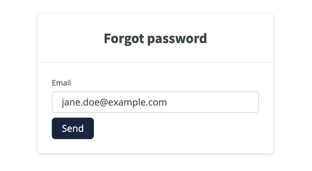 userdocks forgot password form (filled)